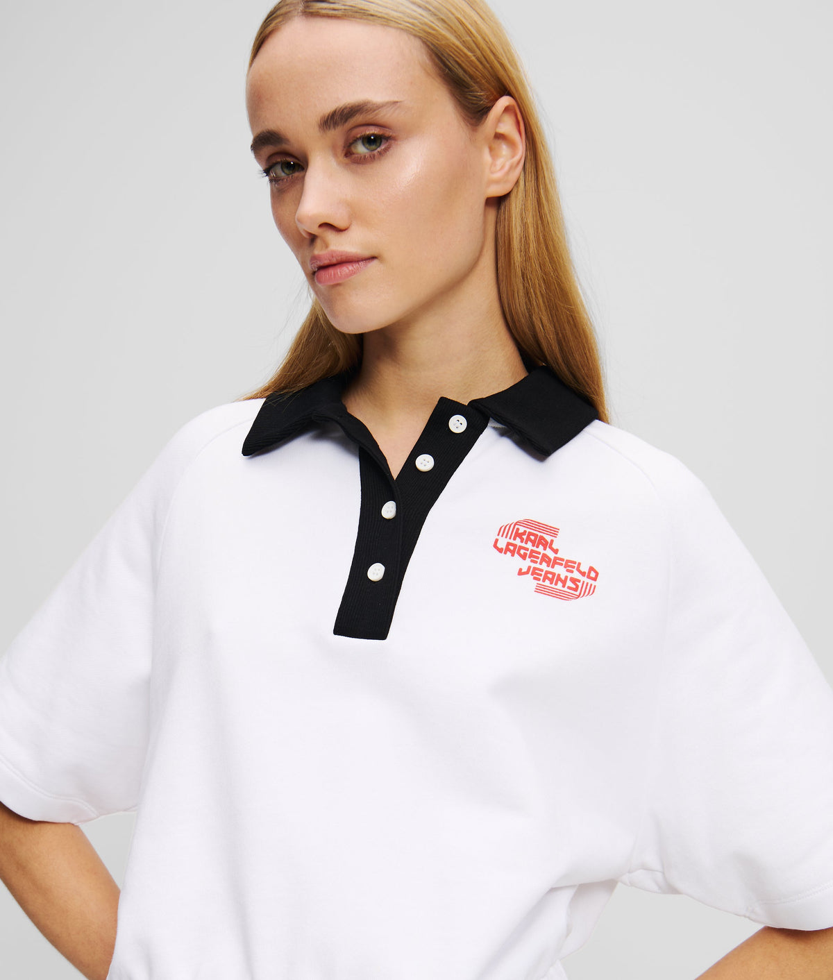 CROPPED POLO SHIRT