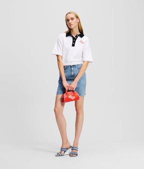 CROPPED POLO SHIRT