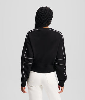 RELAXED CROPPED SWEATSHIRT
