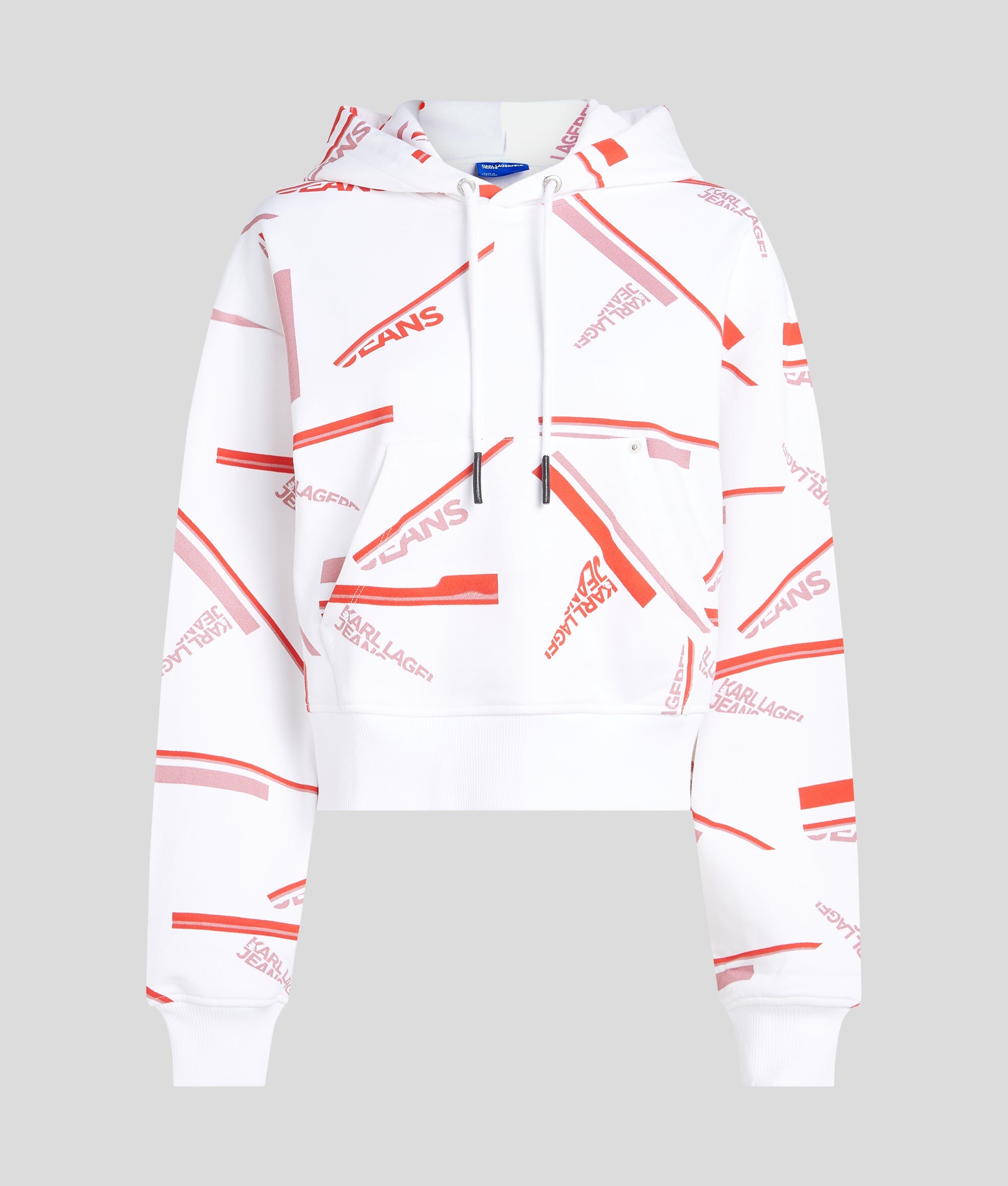 RELAXED CROPPED ALL-OVER-PRINT HOODIE