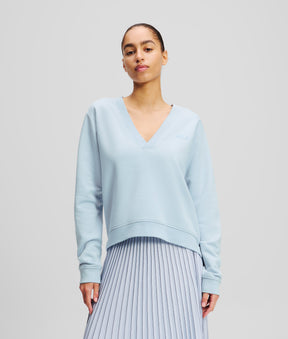 V-NECK SWEATSHIRT