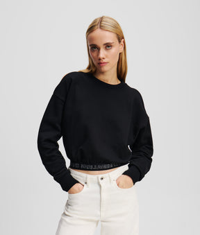 COLD-SHOULDER SWEATSHIRT