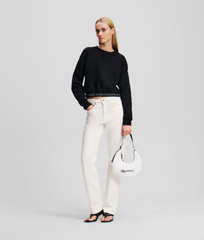 COLD-SHOULDER SWEATSHIRT