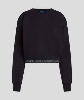 COLD-SHOULDER SWEATSHIRT