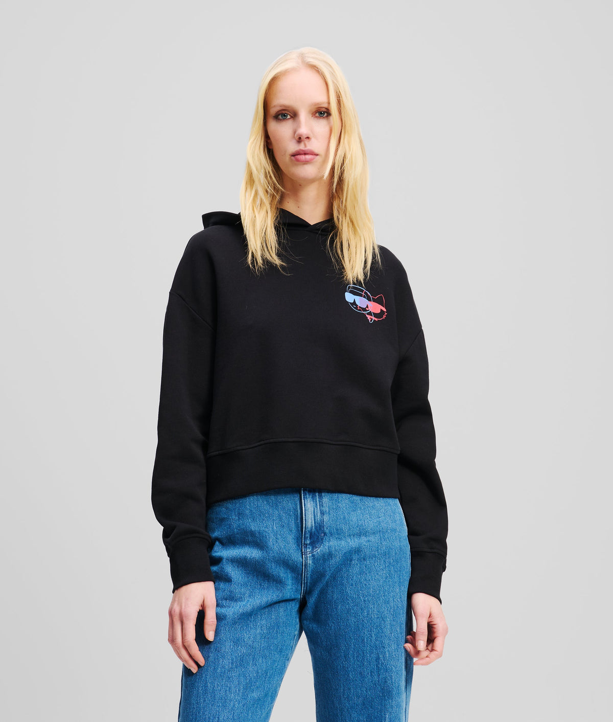 IKON COLOUR-POP CROPPED HOODIE