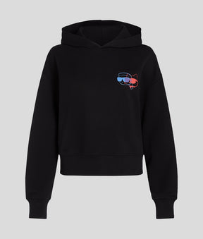 IKON COLOUR-POP CROPPED HOODIE