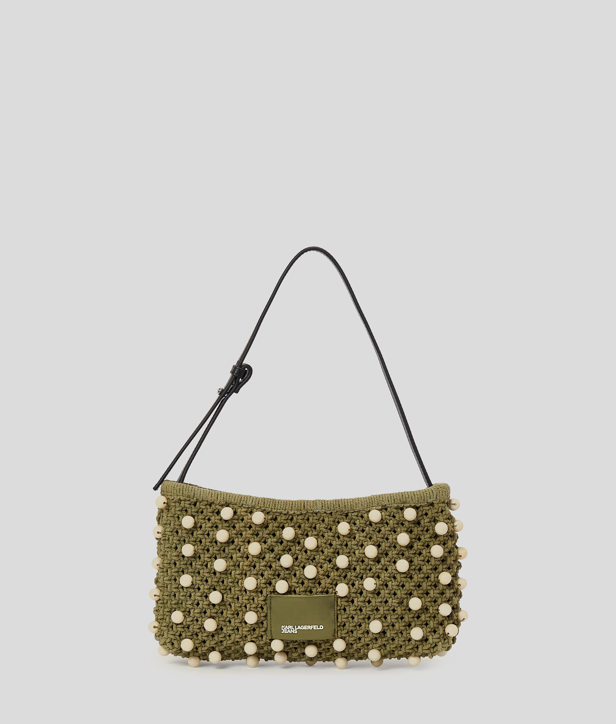 CROCHET BEADED SHOULDER BAG