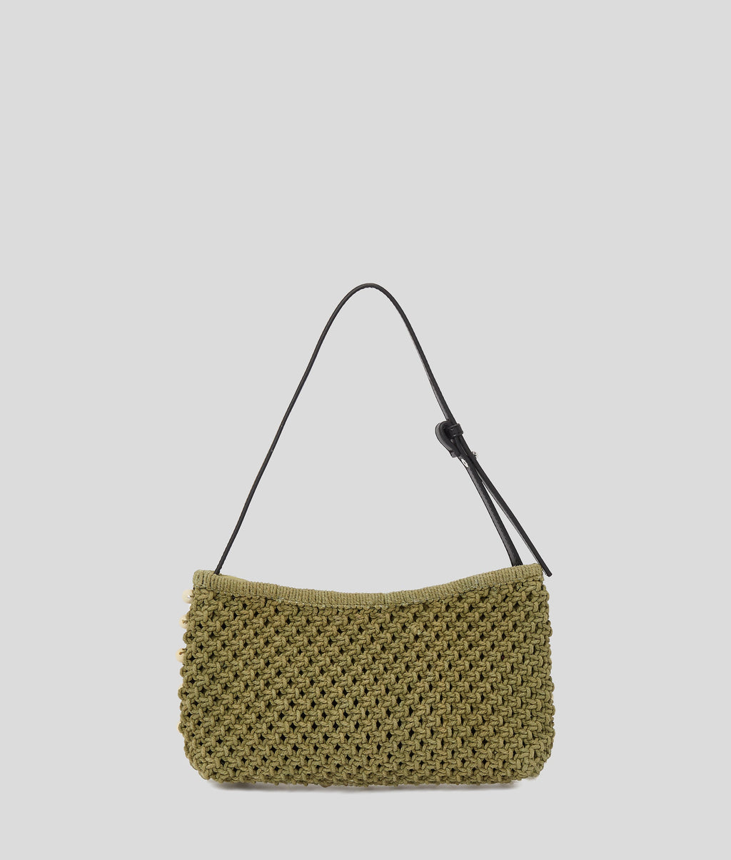 CROCHET BEADED SHOULDER BAG