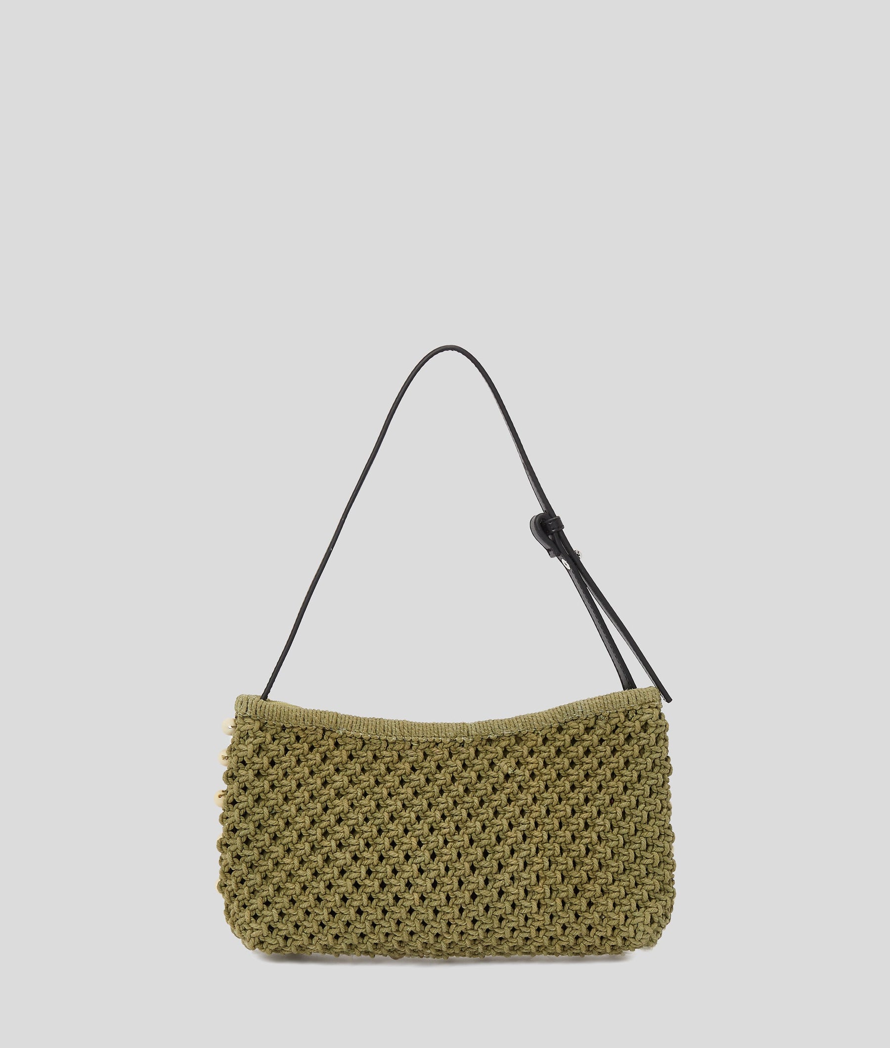 CROCHET BEADED SHOULDER BAG