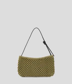 CROCHET BEADED SHOULDER BAG