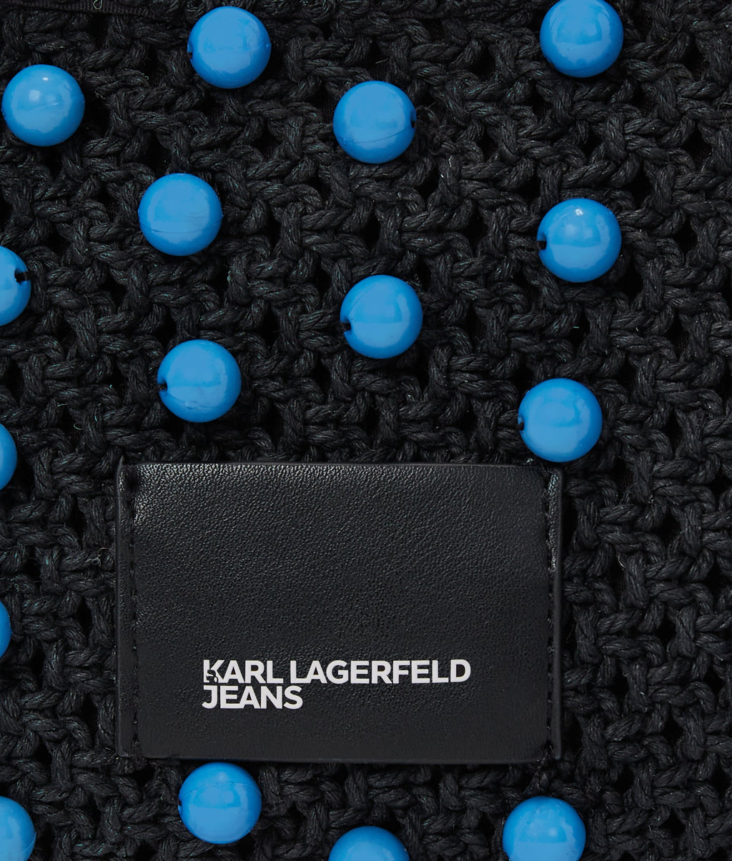 CROCHET BEADED SHOULDER BAG