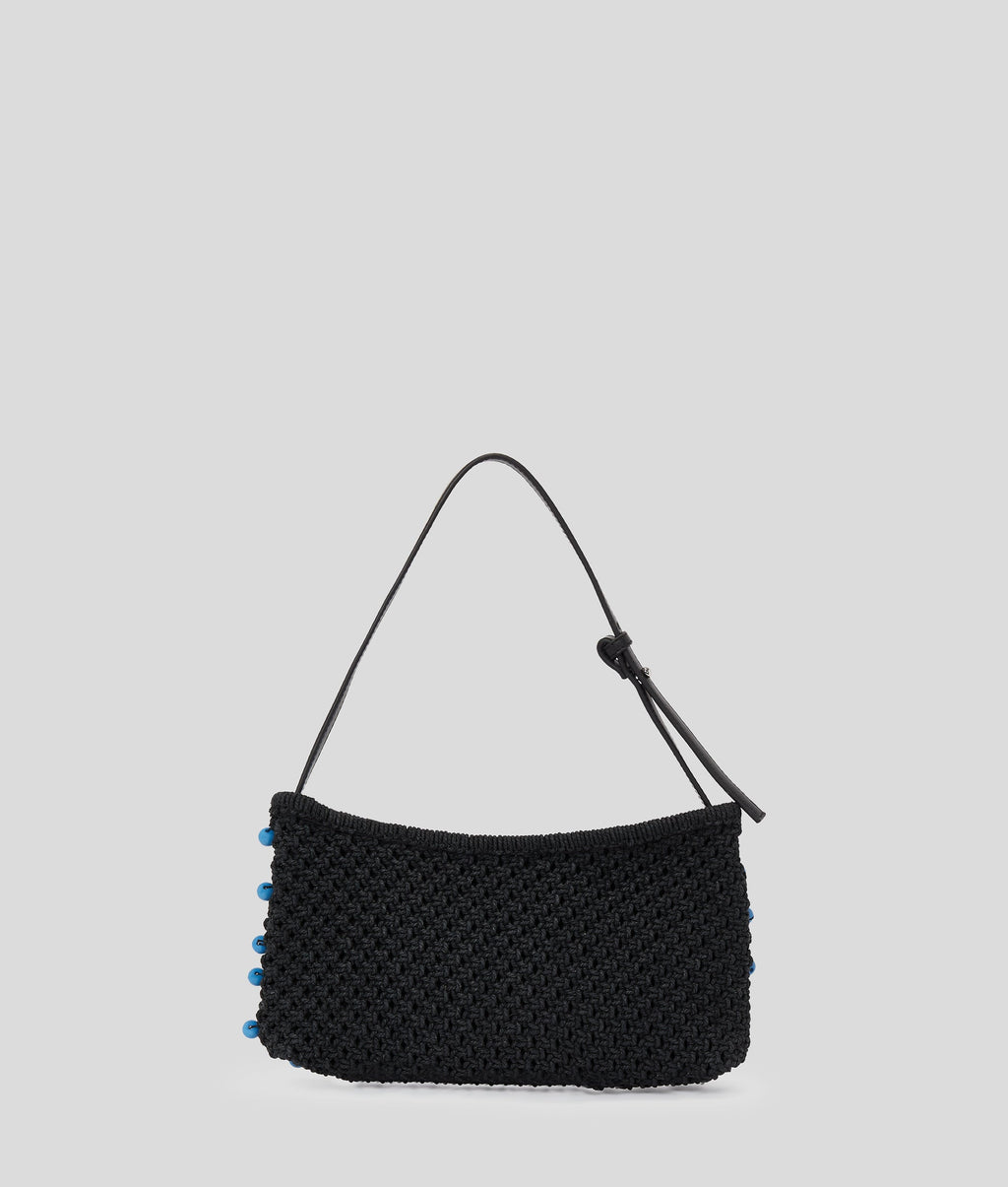 CROCHET BEADED SHOULDER BAG
