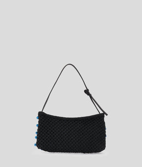 CROCHET BEADED SHOULDER BAG