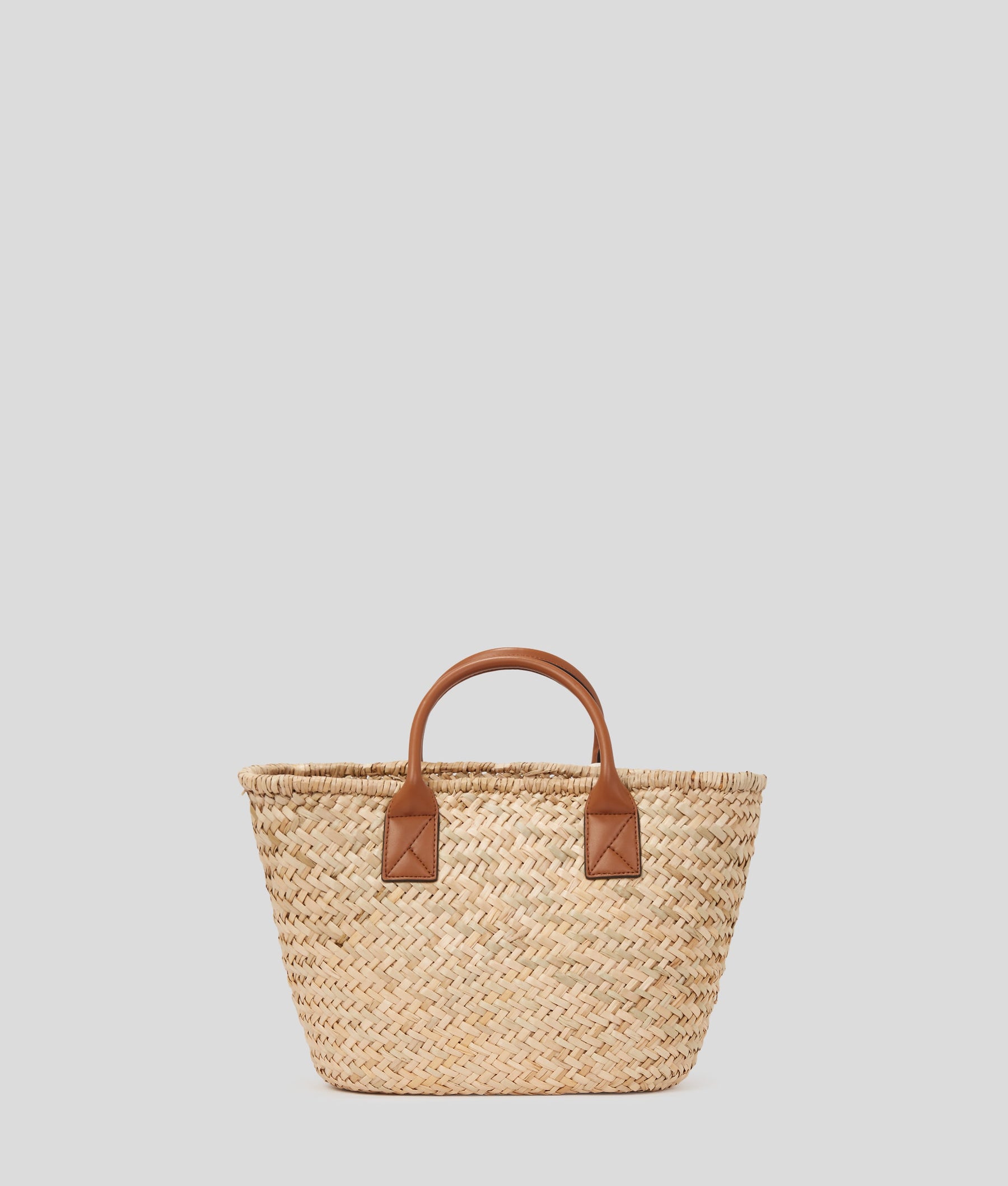 K/SIGNATURE MEDIUM RAFFIA TOTE BAG