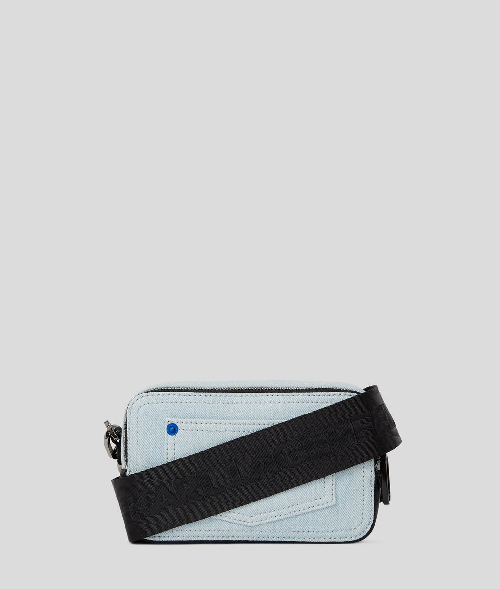 BOX LOGO DENIM CAMERA BAG
