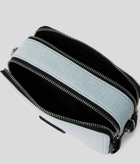 BOX LOGO DENIM CAMERA BAG