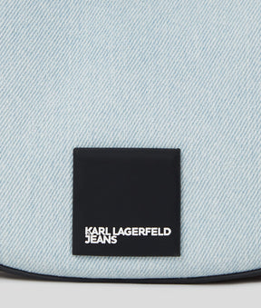 BOX LOGO HALF-MOON SHOULDER BAG