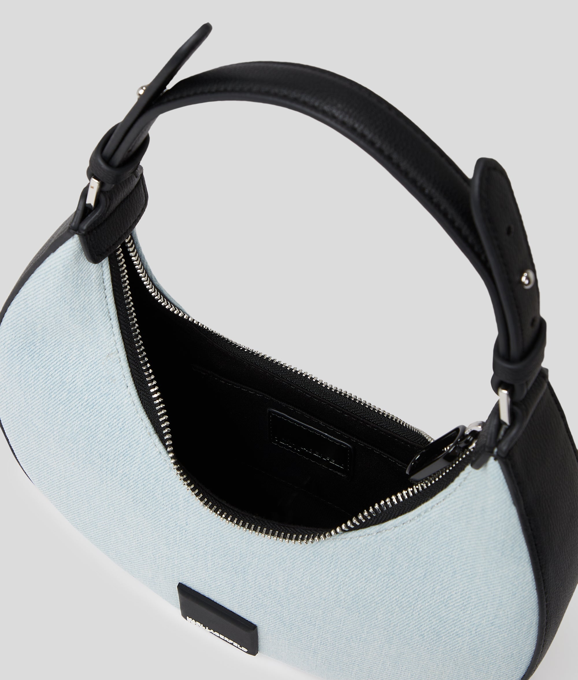 BOX LOGO HALF-MOON SHOULDER BAG