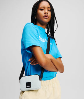 BOX LOGO MINI DENIM CROSSBODY BAG