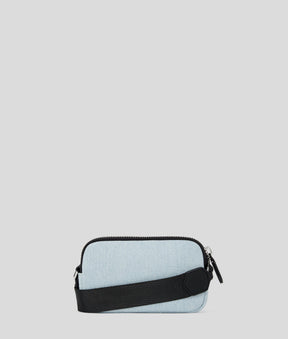 BOX LOGO MINI DENIM CROSSBODY BAG