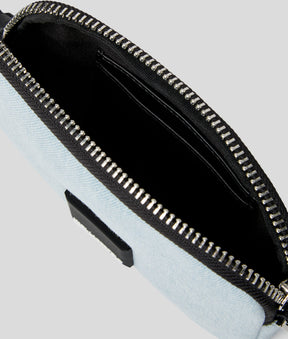 BOX LOGO MINI DENIM CROSSBODY BAG