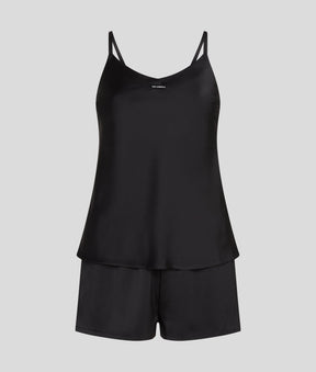LOGO SATIN PYJAMA SET