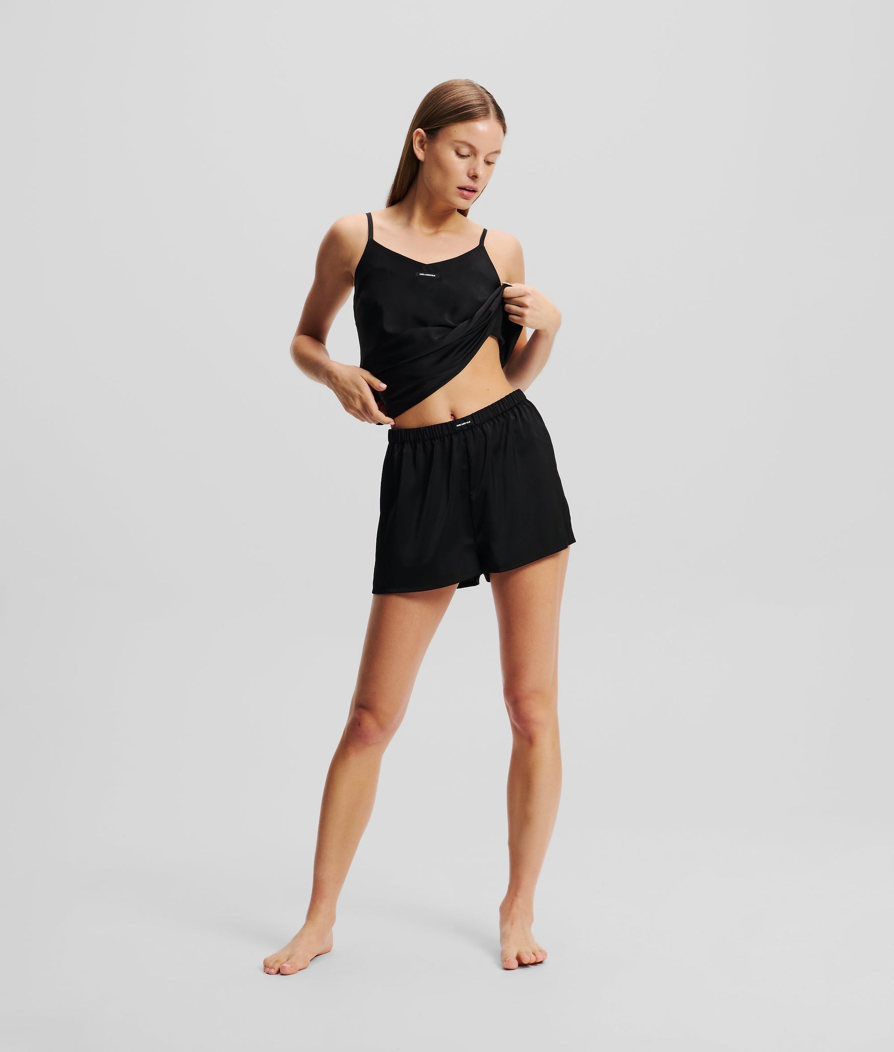 LOGO SATIN PYJAMA SET