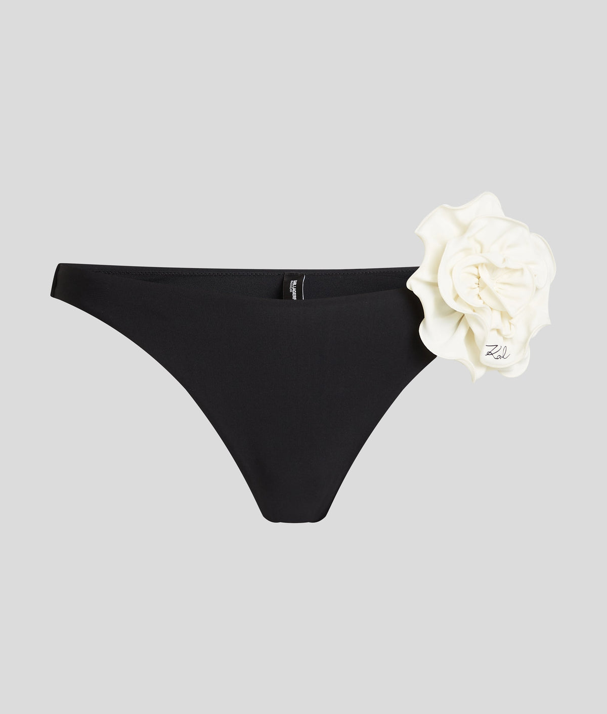 FLOWER HIGH-WAIST BIKINI BOTTOMS