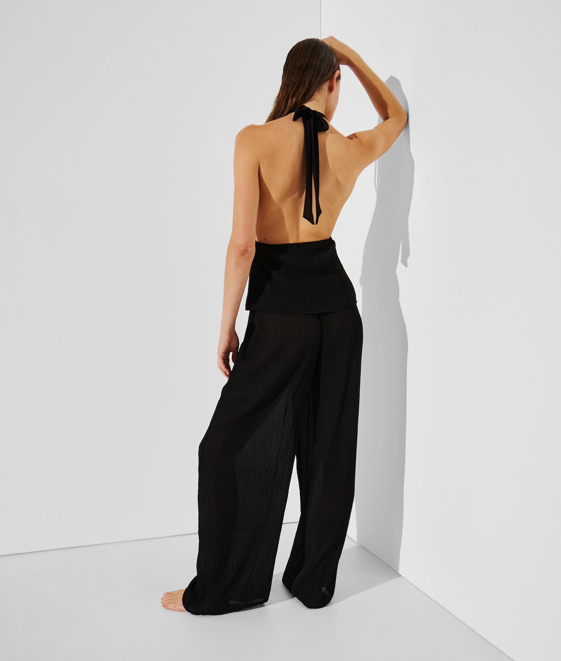 PLISSE BEACH TROUSERS