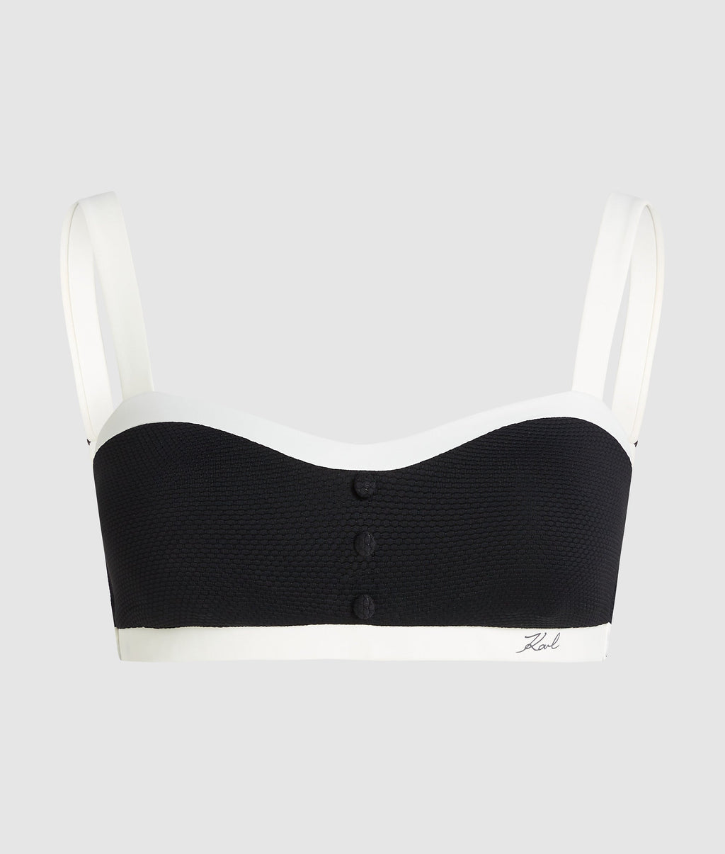 MONOCHROME BANDO BIKINI TOP