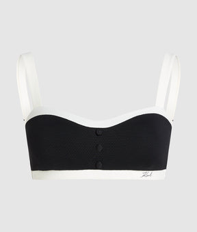 MONOCHROME BANDO BIKINI TOP