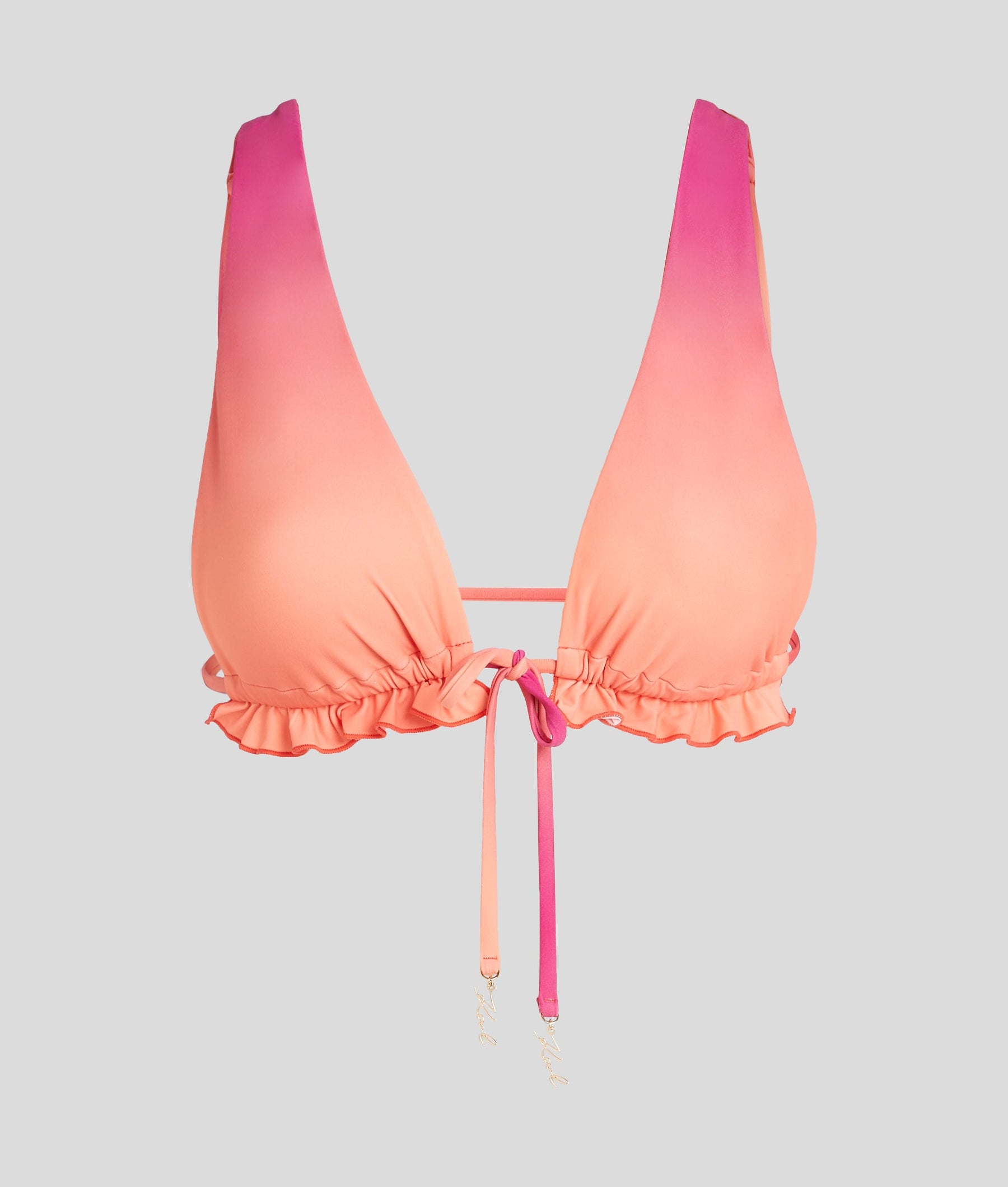 K/SIGNATURE PLUNGE TRIANGLE BIKINI TOP