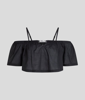 OFF-SHOULDER CROPPED BEACH TOP