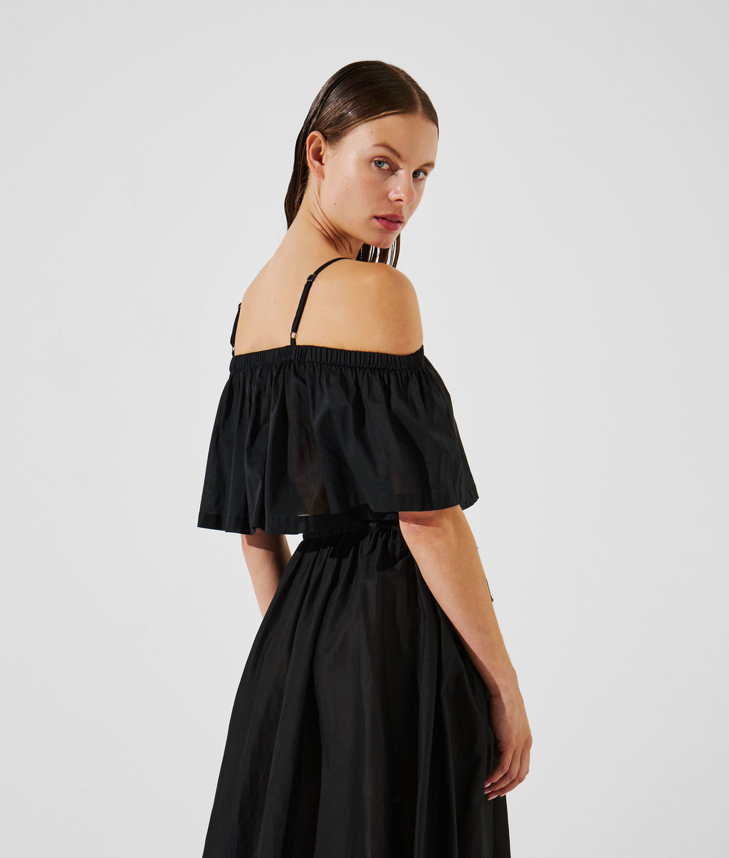 OFF-SHOULDER CROPPED BEACH TOP
