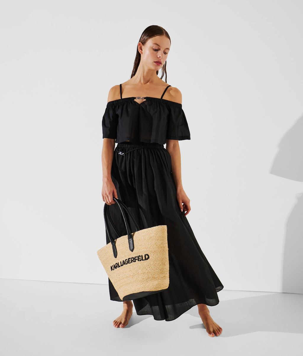 OFF-SHOULDER CROPPED BEACH TOP