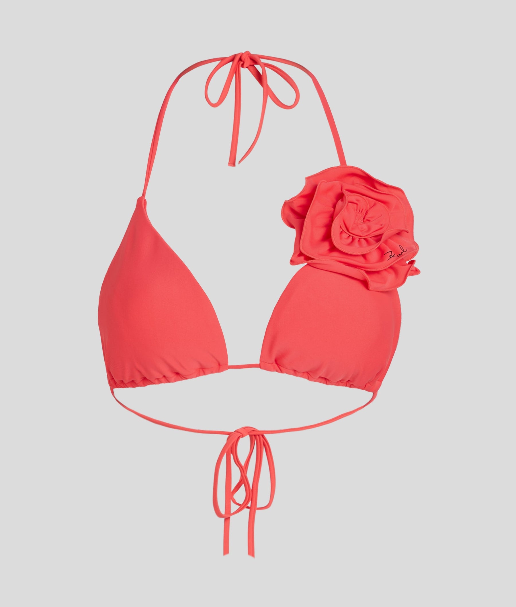 FLOWER TRIANGLE BIKINI TOP