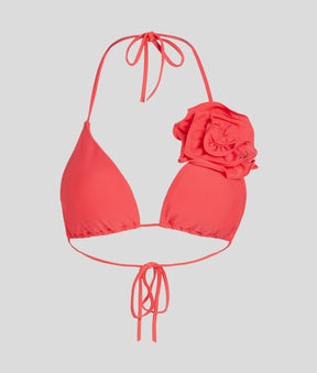 FLOWER TRIANGLE BIKINI TOP