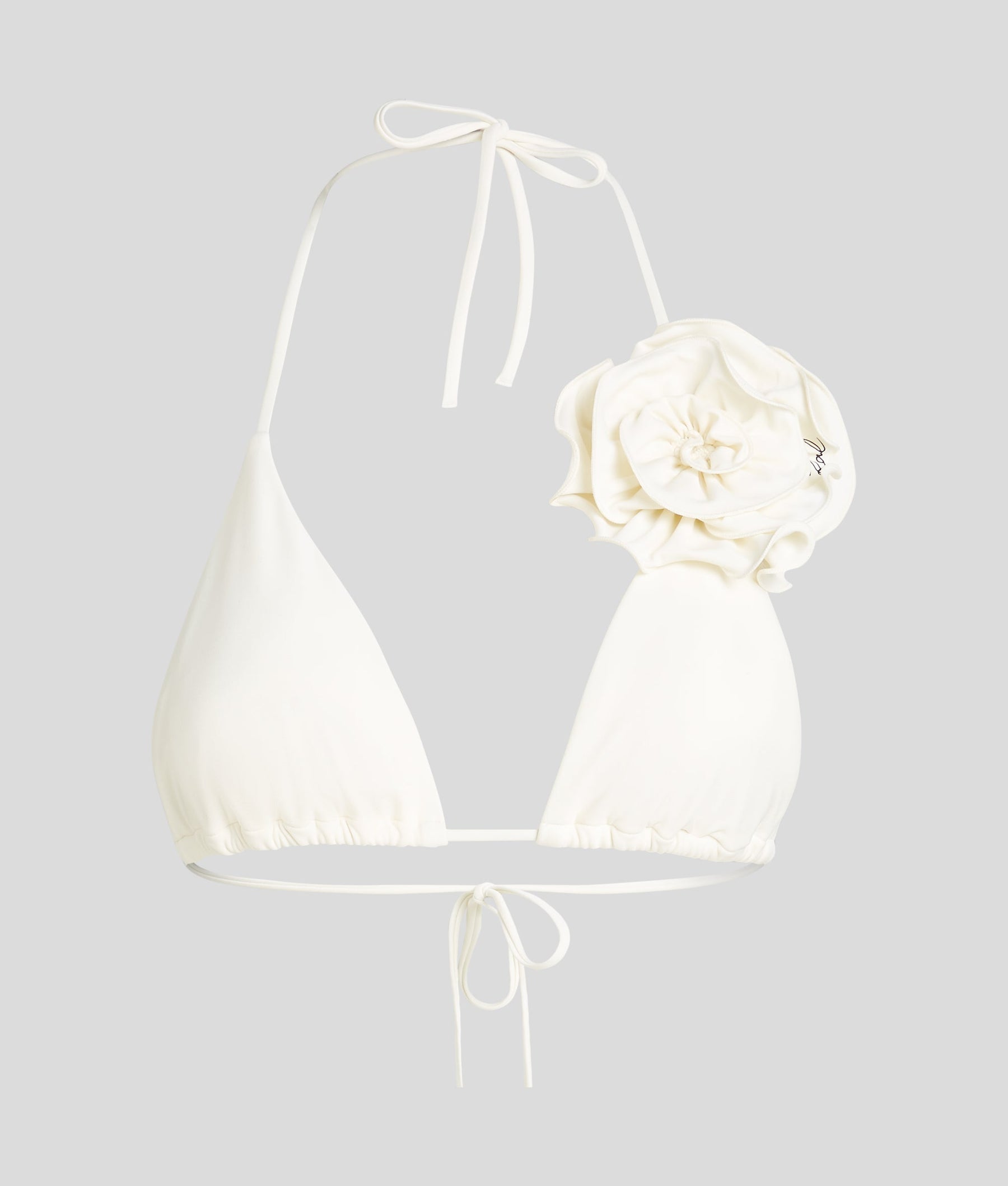 FLOWER TRIANGLE BIKINI TOP