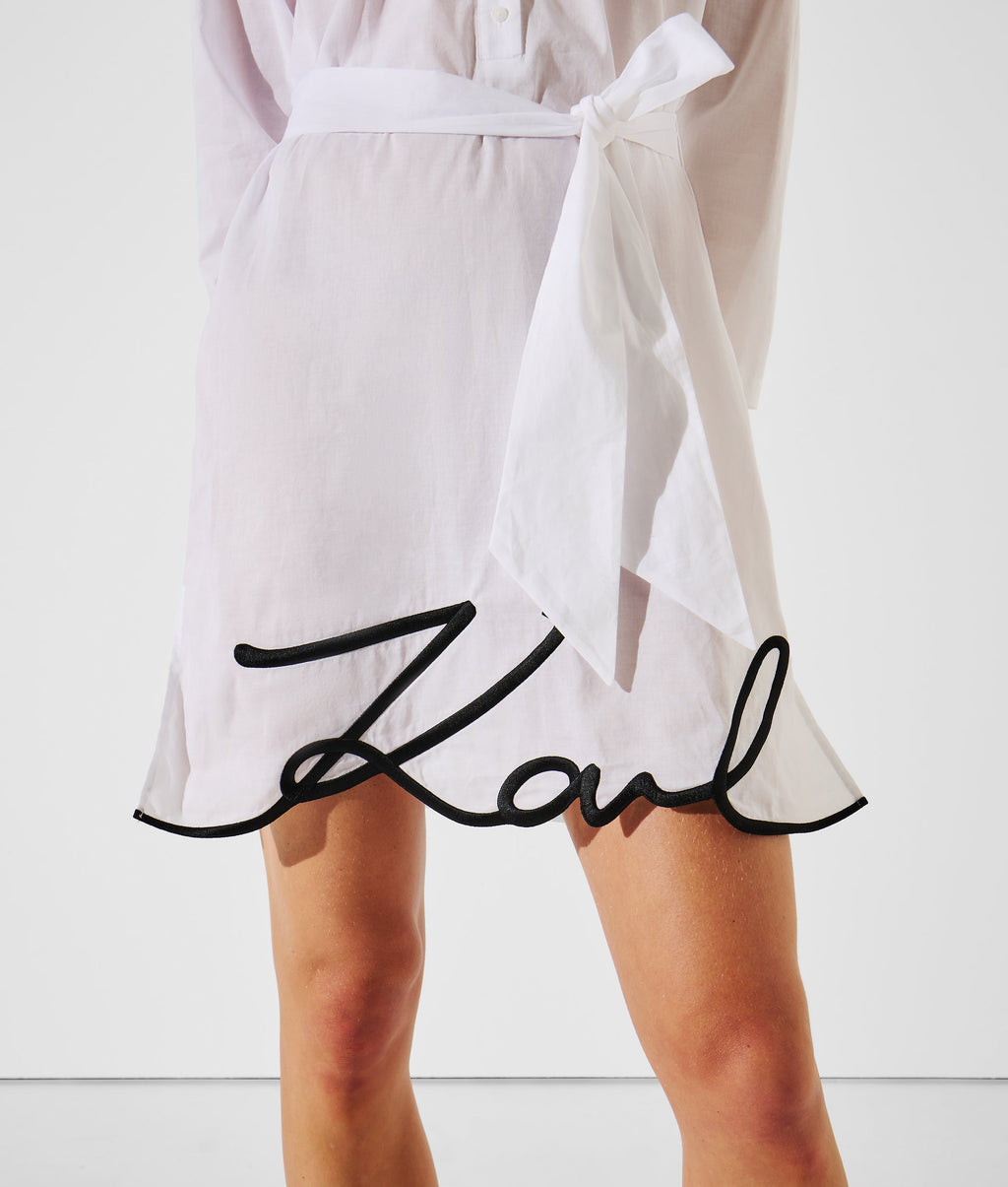 K/SIGNATURE BEACH SHIRT DRESS