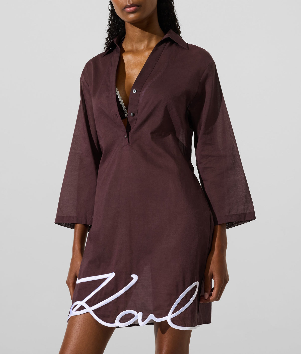 K/SIGNATURE BEACH SHIRT DRESS