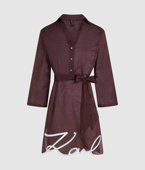 K/SIGNATURE BEACH SHIRT DRESS