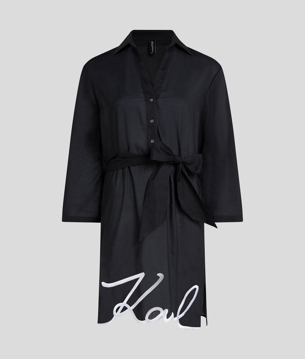 K/SIGNATURE BEACH SHIRT DRESS