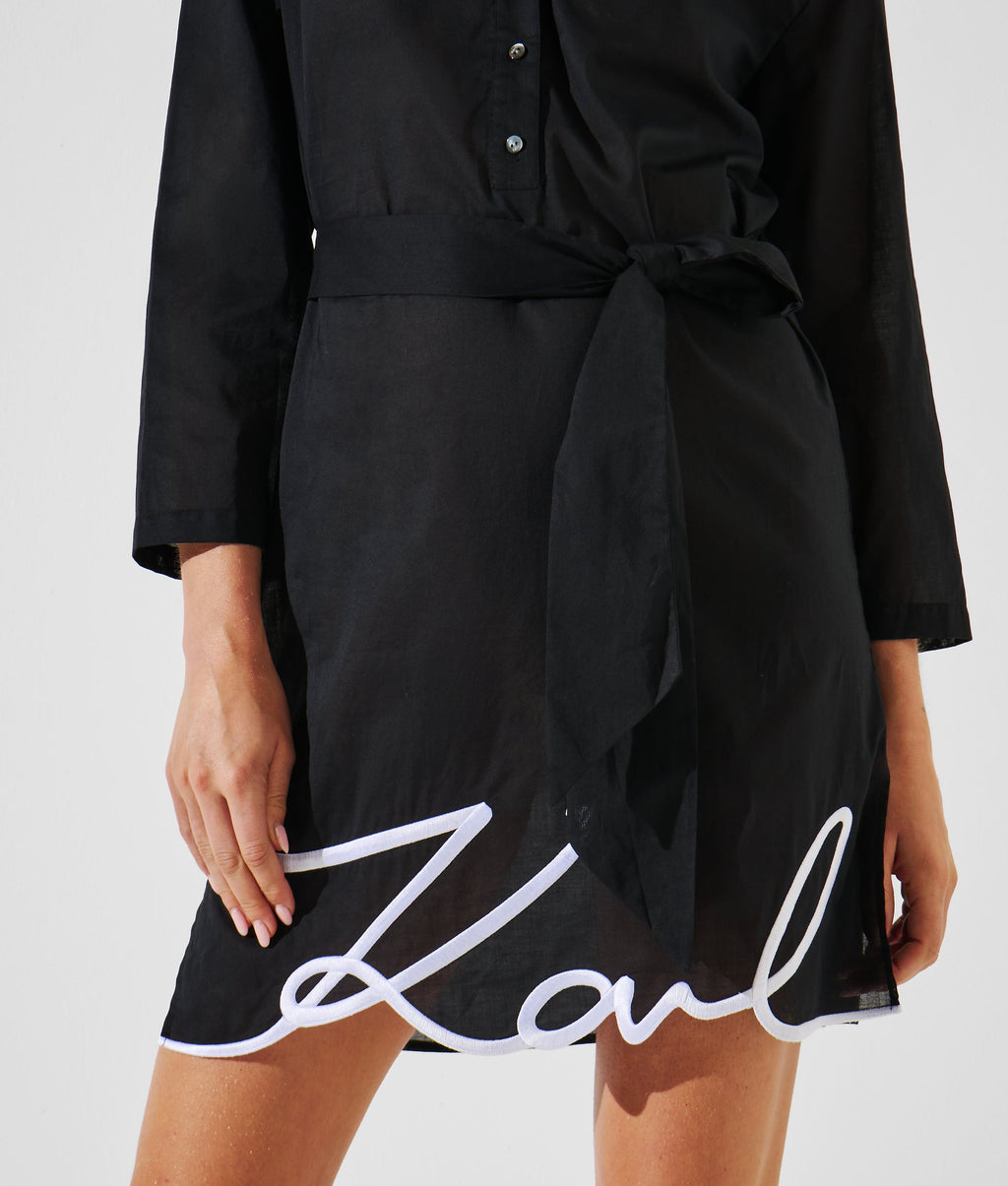 K/SIGNATURE BEACH SHIRT DRESS