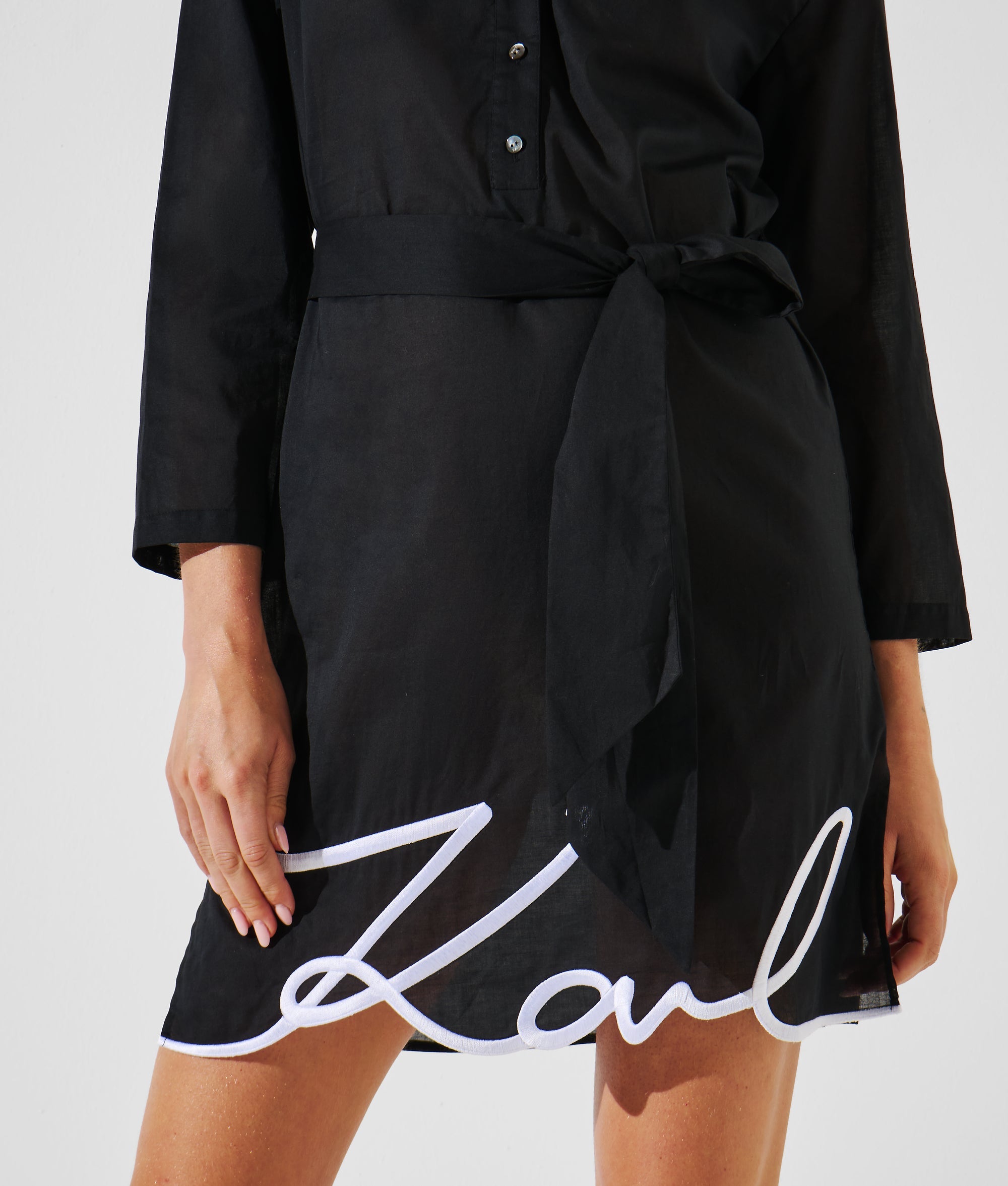 K/SIGNATURE BEACH SHIRT DRESS