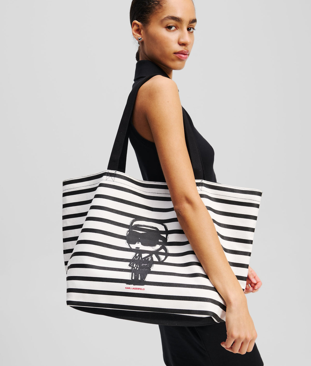 IKON STRIPED TOTE BAG