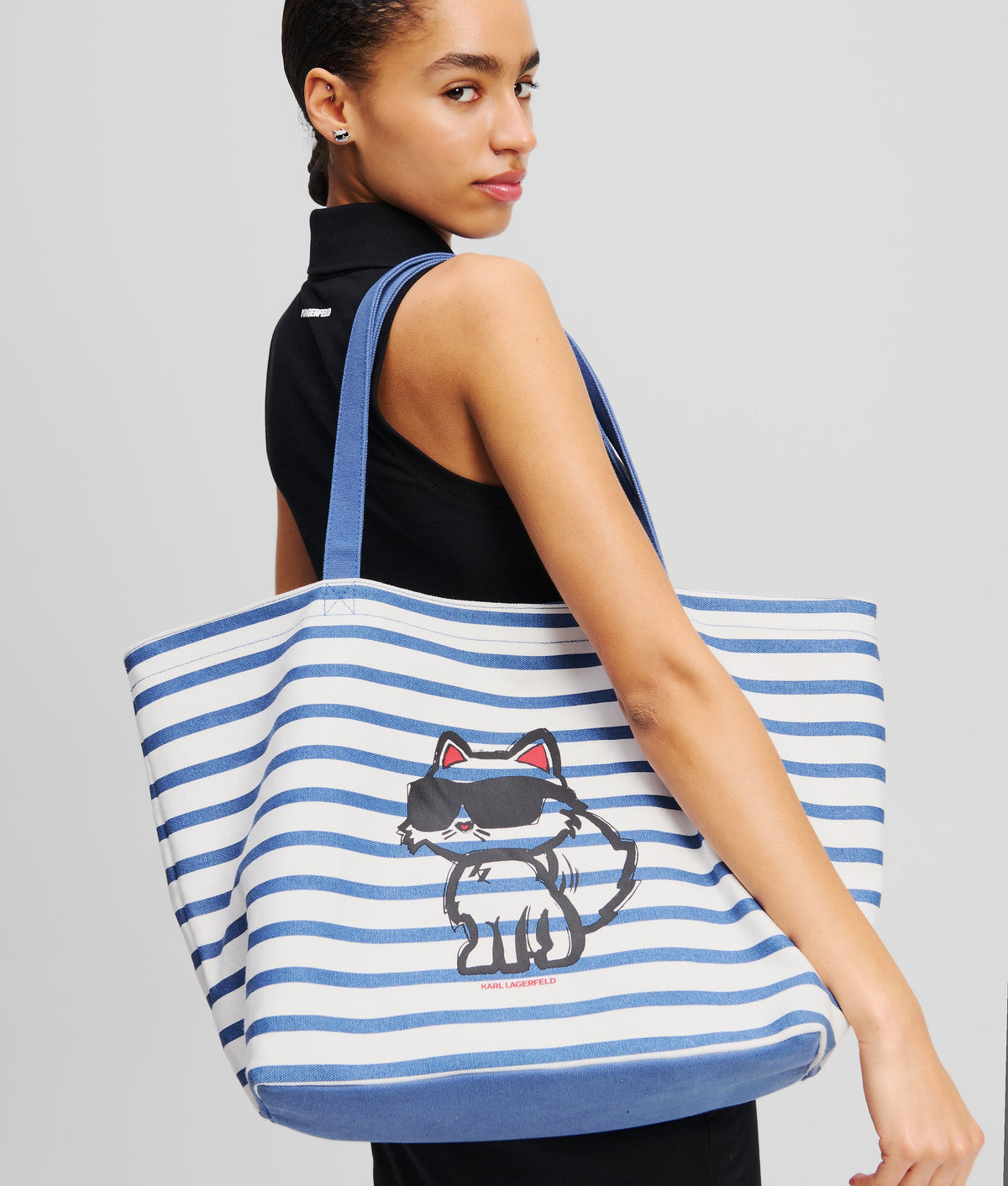 IKON CHOUPETTE STRIPED SHOPPER
