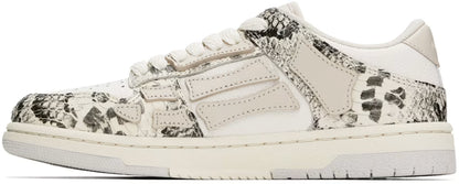 AMIRI Off-White Snake Skel-Top Low Sneakers