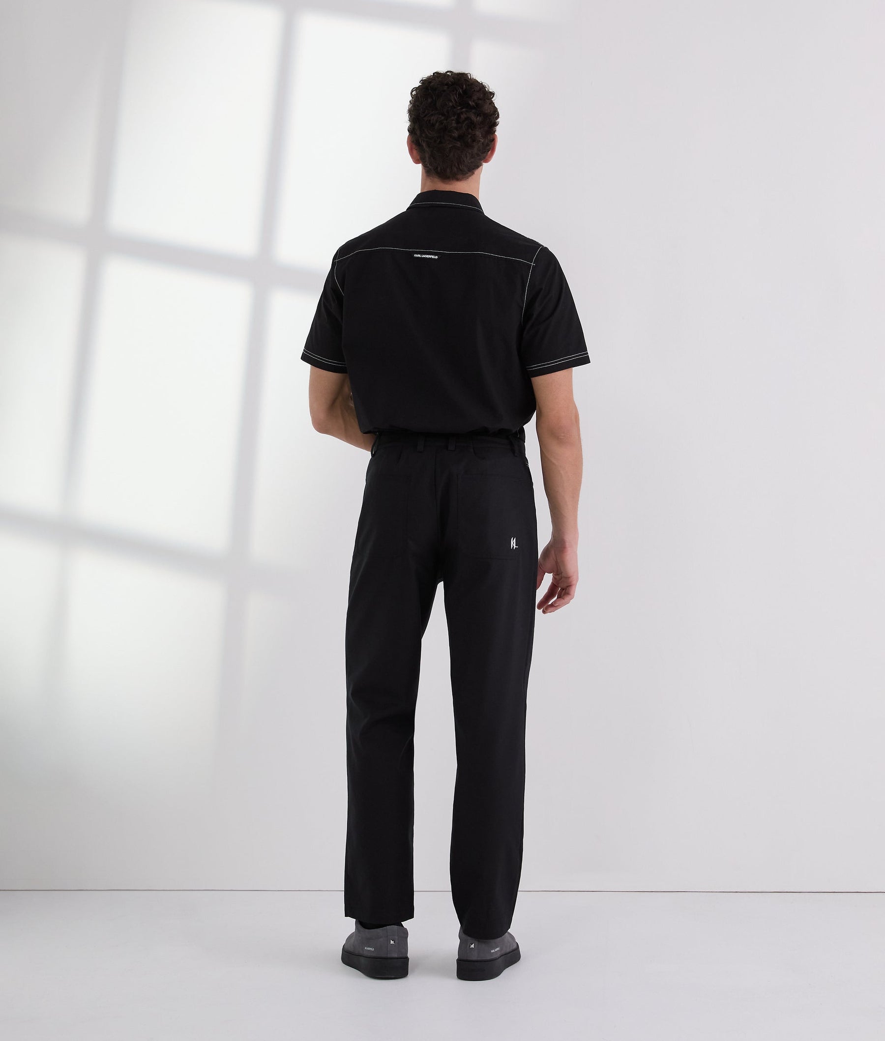 CONTRAST STITCH TROUSERS