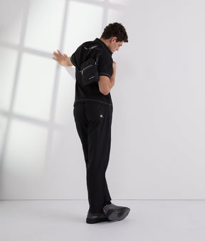 CONTRAST STITCH TROUSERS