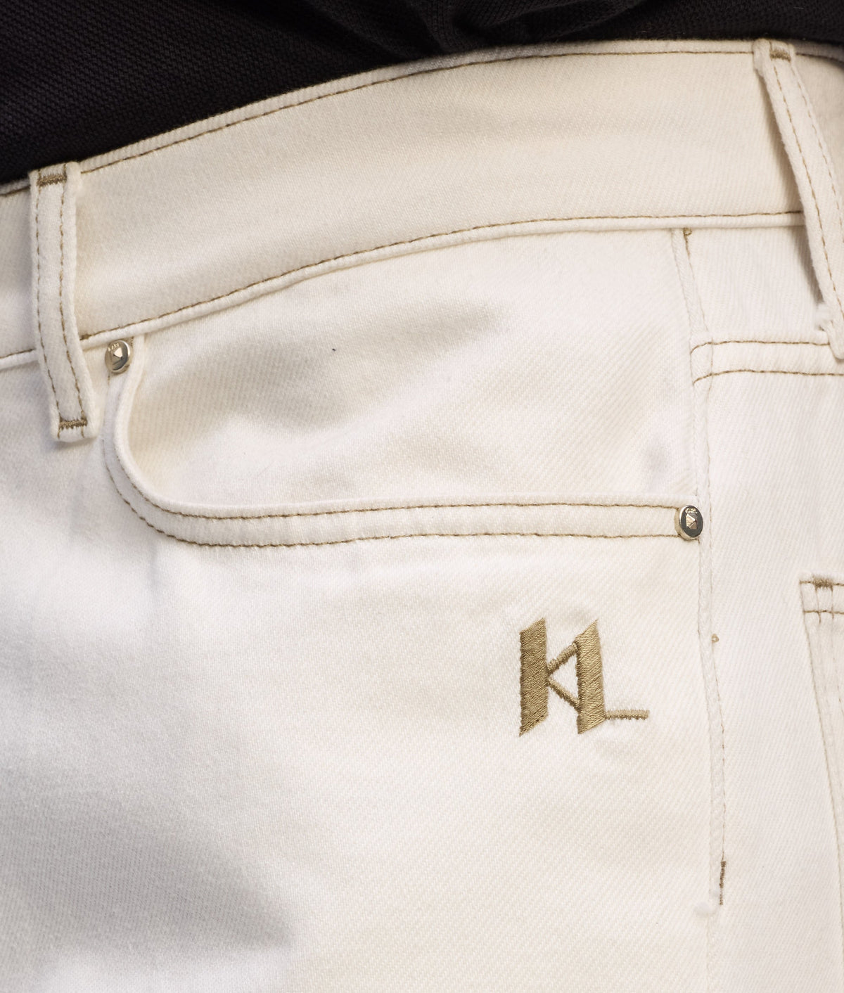 CONTRAST STITCH TROUSERS